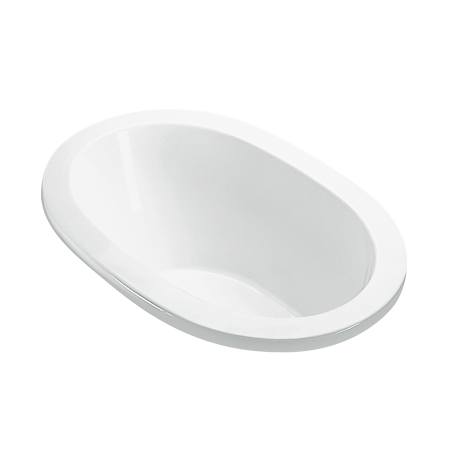 MTI Baths Adena 1 60" Drop In Acrylic Air Bath Tub with Center Drain and Overflow White