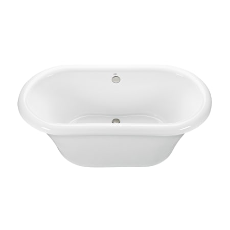 MTI Baths Melinda 4 66" Freestanding Acrylic Air Bath Tub with Center Drain and Overflow White
