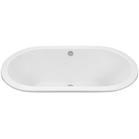 MTI Baths New Yorker 66" Undermount DoloMatte Air Massage Tub with Microbubbles, Center Drain, and Overflow White Matte