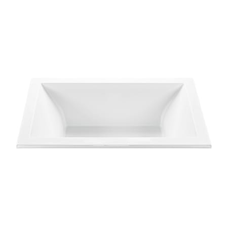 MTI Baths Andrea 13 65-3/4" Undermount Acrylic Air and Stream Bath Tub with Center Drain and Overflow White