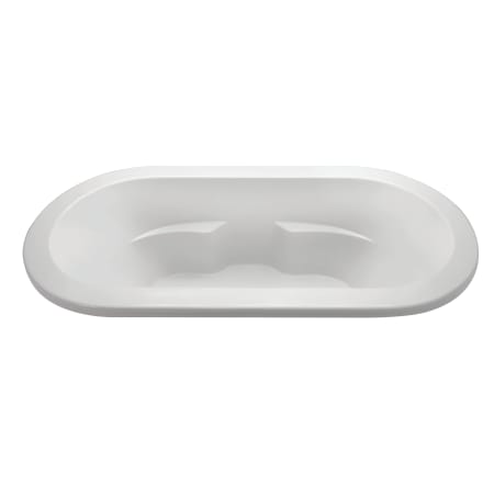 MTI Baths New Yorker 7 72" Drop In DoloMatte Stream Air Tub with Center Drain Matte White