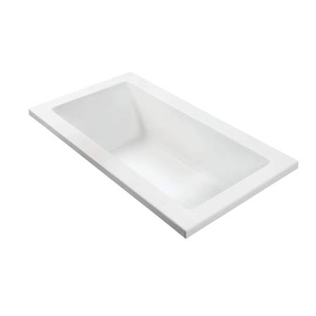 MTI Baths Andrea 26 54" Undermount DoloMatte Air Tub Stream with Left or Right Drain Matte White