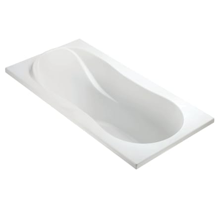 MTI Baths Reflection 1 71" Drop In DoloMatte Stream Air Tub with Left or Right Drain Matte White