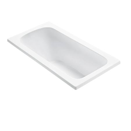 MTI Baths Sophia 1 60" Undermount DoloMatte Stream Air Tub with Left or Right Drain Matte White