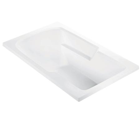 MTI Baths Wyndham 1 60" Drop In DoloMatte Air / Ultra Whirlpool Tub with Left or Right Drain Matte White