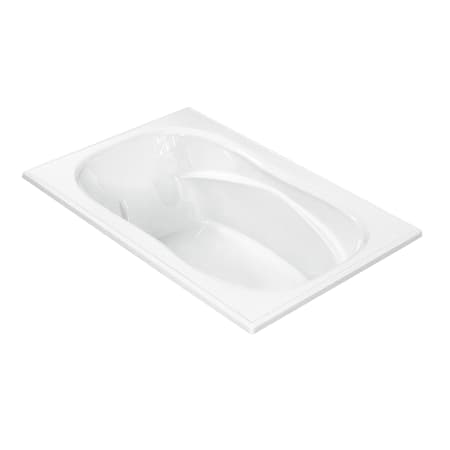 MTI Baths Hartwell 72" Drop-In Acrylic Air Bath and Ultra Whirlpool Tub with Reversible Drain and Overflow White