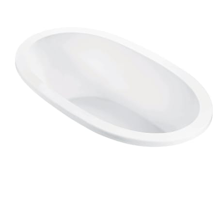 MTI Baths Adena 2 63" Undermount DoloMatte Microbubbles Whirlpool Tub with Left or Right Drain Matte White