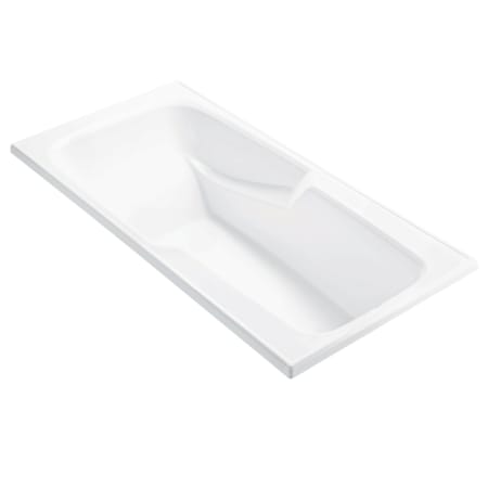 MTI Baths Wyndham 4 71" Drop In DoloMatte Microbubbles Whirlpool Tub with Left or Right Drain Matte White