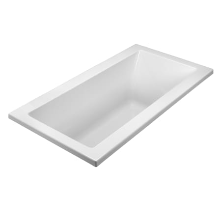 MTI Baths Basics 60" Drop In Acrylic Air Tub with Rear Drain White / Gloss