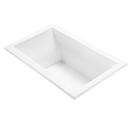 MTI Baths Basics 60" Drop In Acrylic Air Tub with Rear Drain White / Gloss