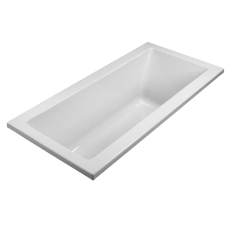 MTI Baths Basics 66" Undermount Acrylic Air Tub with Rear Drain White / Gloss