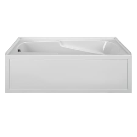 MTI Baths Basics 60" Three Wall Alcove Acrylic Air Tub with Right Drain White / Gloss
