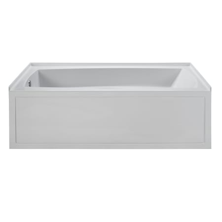MTI Baths Basics 72" Three Wall Alcove Acrylic Air Tub with Left Drain White / Gloss