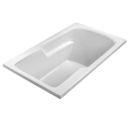MTI Baths Basics 59" Drop In Acrylic Air Tub with Rear Drain White / Gloss