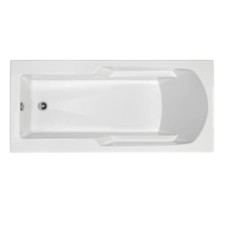 MTI Baths Basics 66" Drop In Acrylic Air Tub with Rear Drain White / Gloss