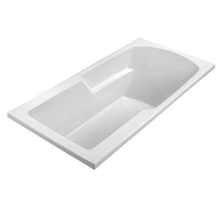MTI Baths Basics 66" Drop In Acrylic Air Tub with Rear Drain White / Gloss