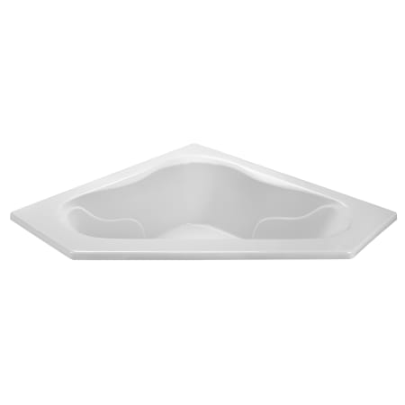 MTI Baths Basics 59" Drop In Acrylic Soaking Tub with Center Drain White / Gloss
