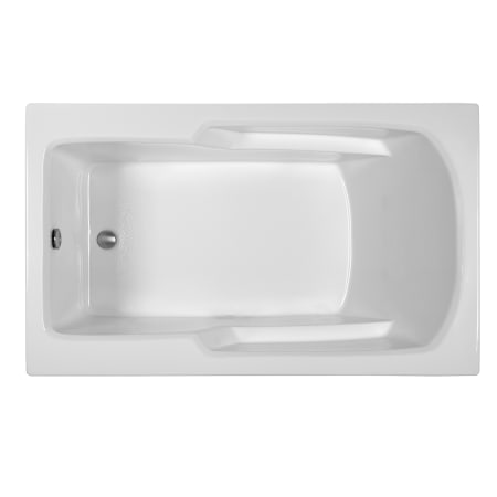 MTI Baths Basics 60" Drop In Acrylic Soaking Tub with Rear Drain White / Gloss