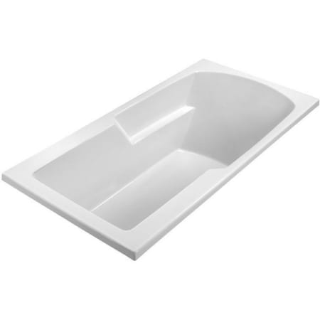 MTI Baths Drop In Acrylic Soaking Tub with Drain White