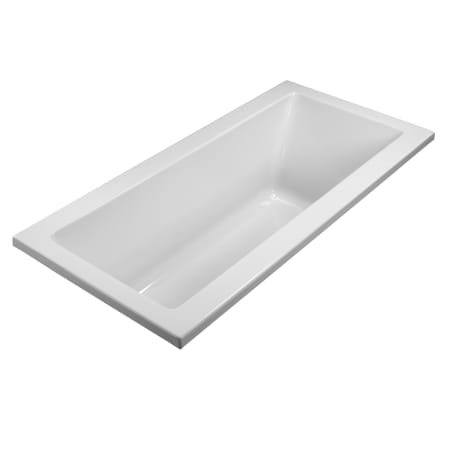 MTI Baths Basics 66" Drop In Acrylic Whirlpool Tub with Rear Drain White / Gloss
