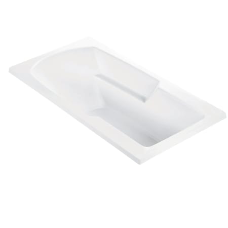 MTI Baths Andrea 16 72" Drop In DoloMatte Ultra Whirlpool Tub with Center Drain Matte White