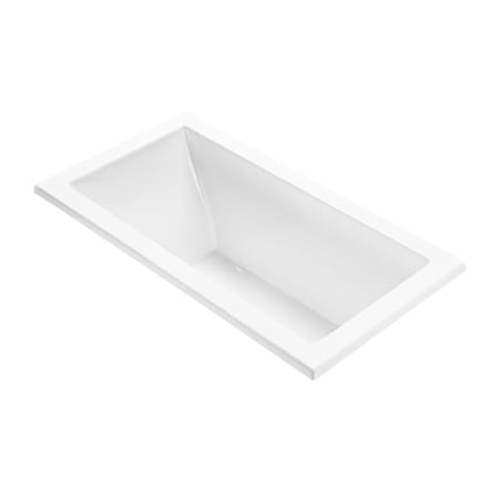 MTI Baths Andrea 17 54" Undermount Acrylic Ultra Whirlpool Tub with Reversible Drain and Overflow White