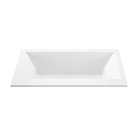 MTI Baths Kahlo 2 Designer 66" Drop In Acrylic Whirlpool Tub with Center Drain Placement and Overflow White