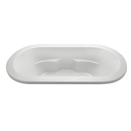 MTI Baths New Yorker 7 72" Undermount Acrylic Whirlpool Tub with Center Drain and Overflow White