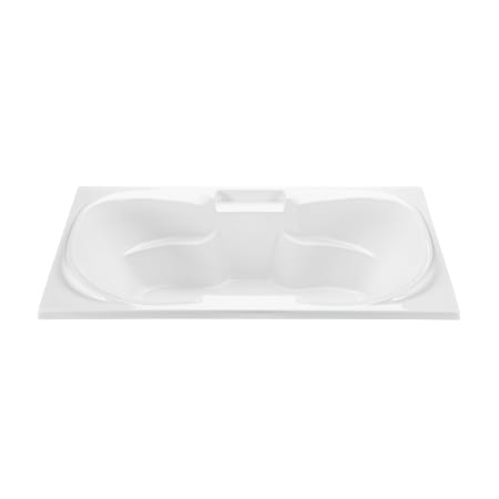 MTI Baths Tranquility 1 72" Drop-In Acrylic Whirlpool Tub with Center Drain and Overflow White