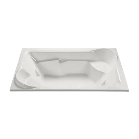 MTI Baths Siesta 1 80" Drop-In Acrylic Whirlpool Tub with Center Drain and Overflow White
