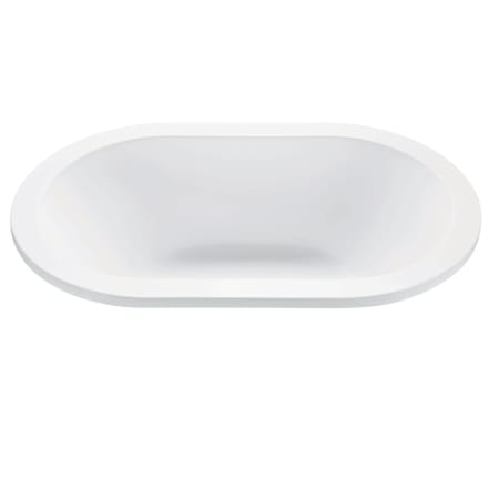 MTI Baths New Yorker 2 66" Drop In DoloMatte Whirlpool Tub with Center Drain Matte White