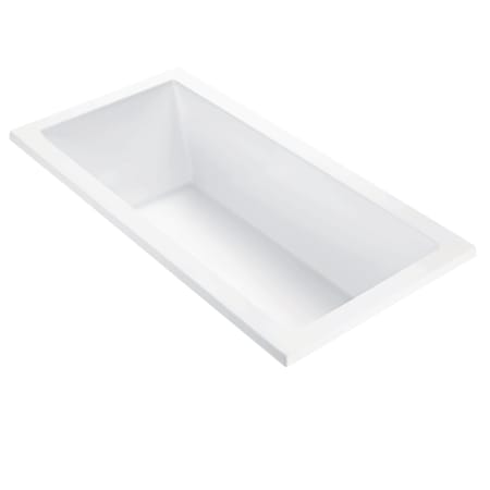 MTI Baths Andrea 3 72" Undermount DoloMatte Whirlpool Tub with Left or Right Drain Matte White