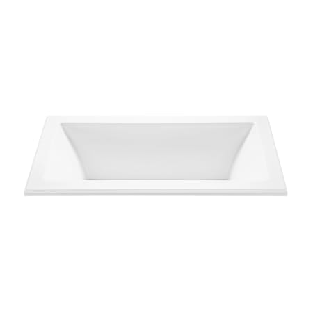 MTI Baths Madelyn 2 66" Drop-In Acrylic Soaking Tub with Center Drain and Overflow White