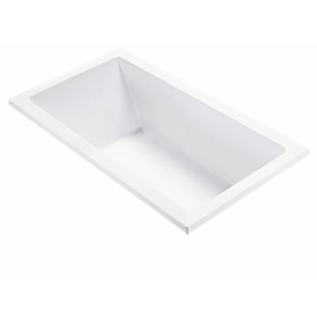 MTI Baths Designer 66" Drop In Acrylic Soaking Tub with Rear Drain White / Matte