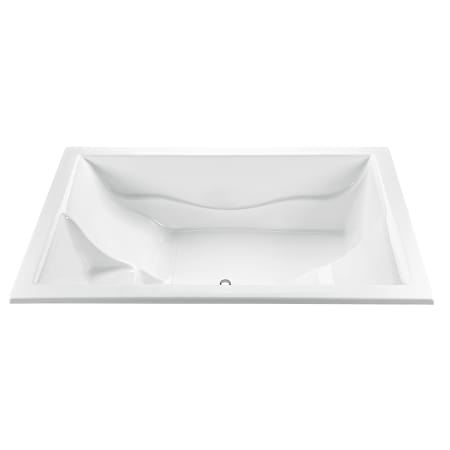 MTI Baths Banera Del Sol 84" Drop In Acrylic Soaking Tub with Center Drain and Overflow White
