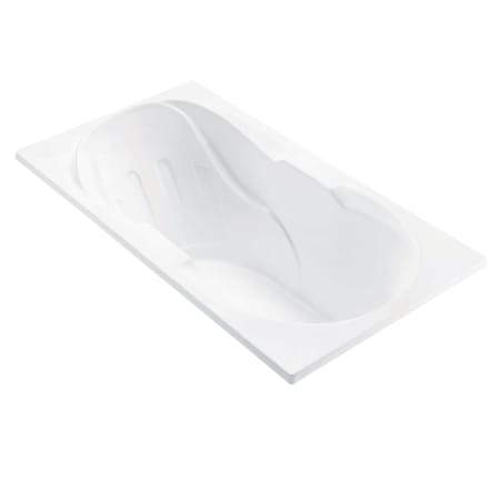 MTI Baths Reflection 2 72" Drop In DoloMatte Soaking Tub with Reversible Drain, and Overflow Matte White