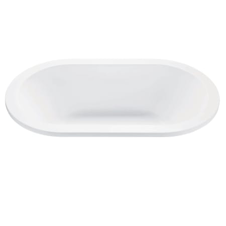 MTI Baths New Yorker 1 72" Drop In DoloMatte Soaking Tub with Front Drain and Overflow Matte White