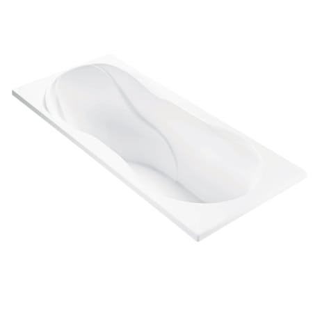 MTI Baths Reflection 5 72" Drop In DoloMatte Soaking Tub with Reversible Drain, and Overflow Matte White