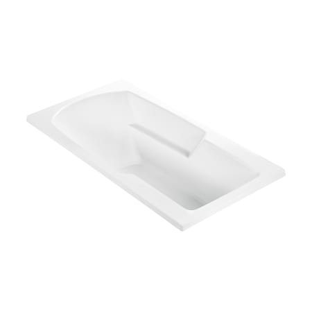 MTI Baths Wyndham 2 60" Drop-In Acrylic Soaking Tub with Reversible Drain and Overflow White