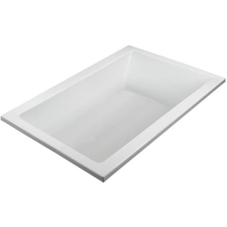 MTI Baths Undermount Acrylic Soaking Tub with Drain White
