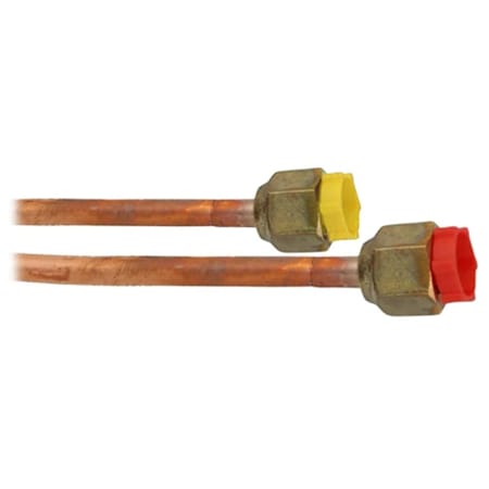 Mueller EZ-Pull 1/4" x 1/2" Factory-Flared Insulated Mini Split Line Set - 15' Length N/A