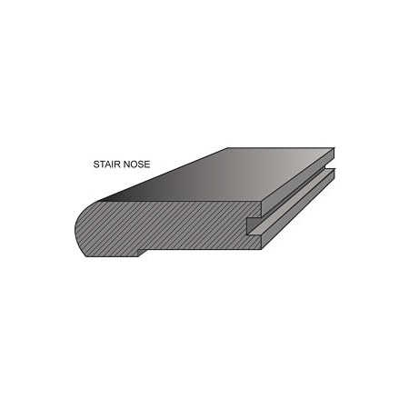 Mullican 78" x 2-3/8" Wood Glue Down or Staple Down Hardwood Stair Nose Natural