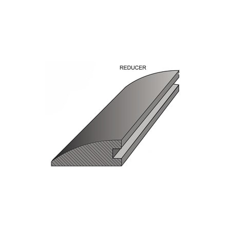 Mullican 78" x 1-1/2" Wood Glue Down or Staple Down Hardwood Reducer Suede