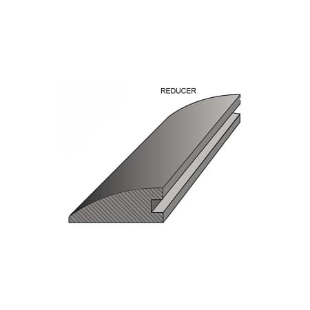 Mullican 78" x 2" Wood Glue Down or Staple Down Hardwood Reducer Frost