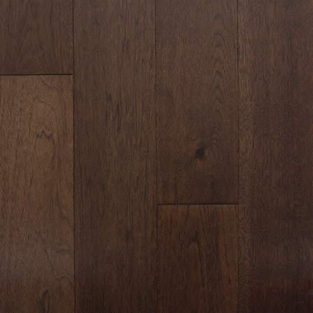 Mullican Nature Engineered 5" Wide Smooth Engineered Hickory Hardwood Flooring with Low Gloss - Sold by Carton (39 SF/Carton) Espresso