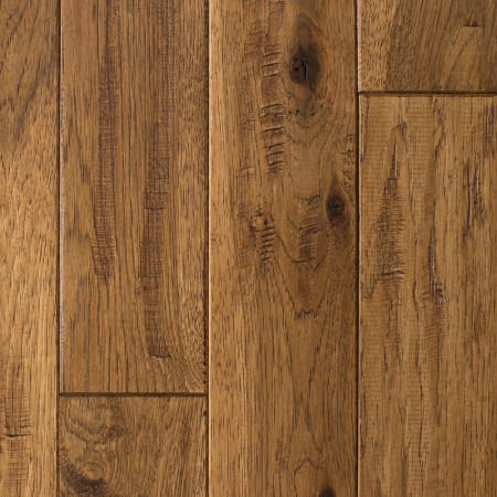 Mullican Chatelaine 4" Wide Handscraped Solid Hickory Hardwood Flooring with Low Gloss - Sold by Carton (16 SF/Carton) Saddle