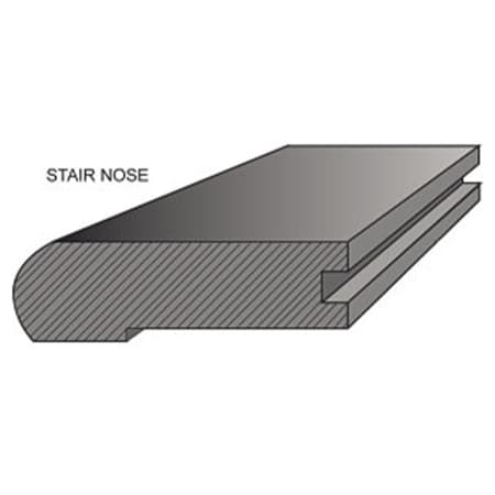 Mullican 78" x 3" Engineered Hardwood Nail Down Hardwood Flooring Stair Nose Montford