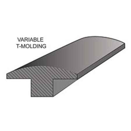 Mullican 78" x 2" Engineered Hardwood Nail Down Hardwood Flooring T-Molding Beaumont