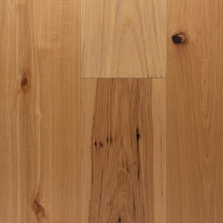 Mullican Haven 8" Wide Wire Brushed Engineered Hickory Hardwood Flooring with Low Gloss - Sold by Carton (42.95 SF/Carton) Natural