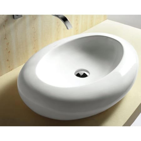 Nameeks Caracalla 26" Vessel Bathroom Sink White